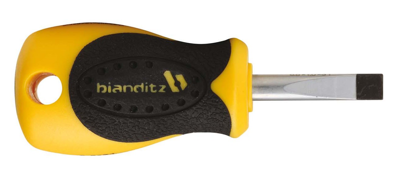 Destornillador Bianditz extra corto Boca plana vaciada